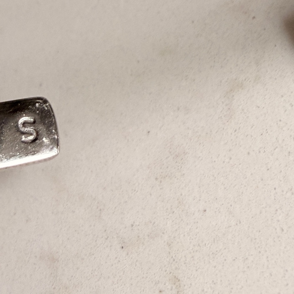 Fendi Crystal Silver Tone Open Cuff Bracelet S - Picture 11 of 11